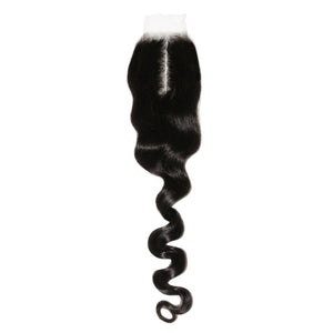 Loose Wave 2x6 Transparent Lace Human Hair Closure