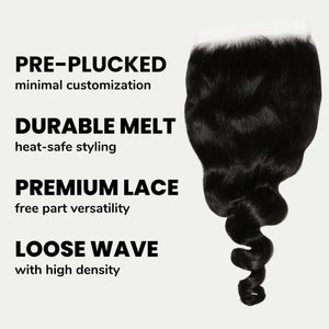 Loose Wave 7x7 HD Lace Human Hair Closure