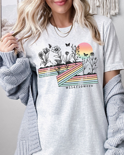 WILDFLOWERS TEE(BELLA CANVAS)