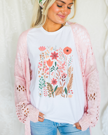 WILDFLOWERS TEE(BELLA CANVAS)