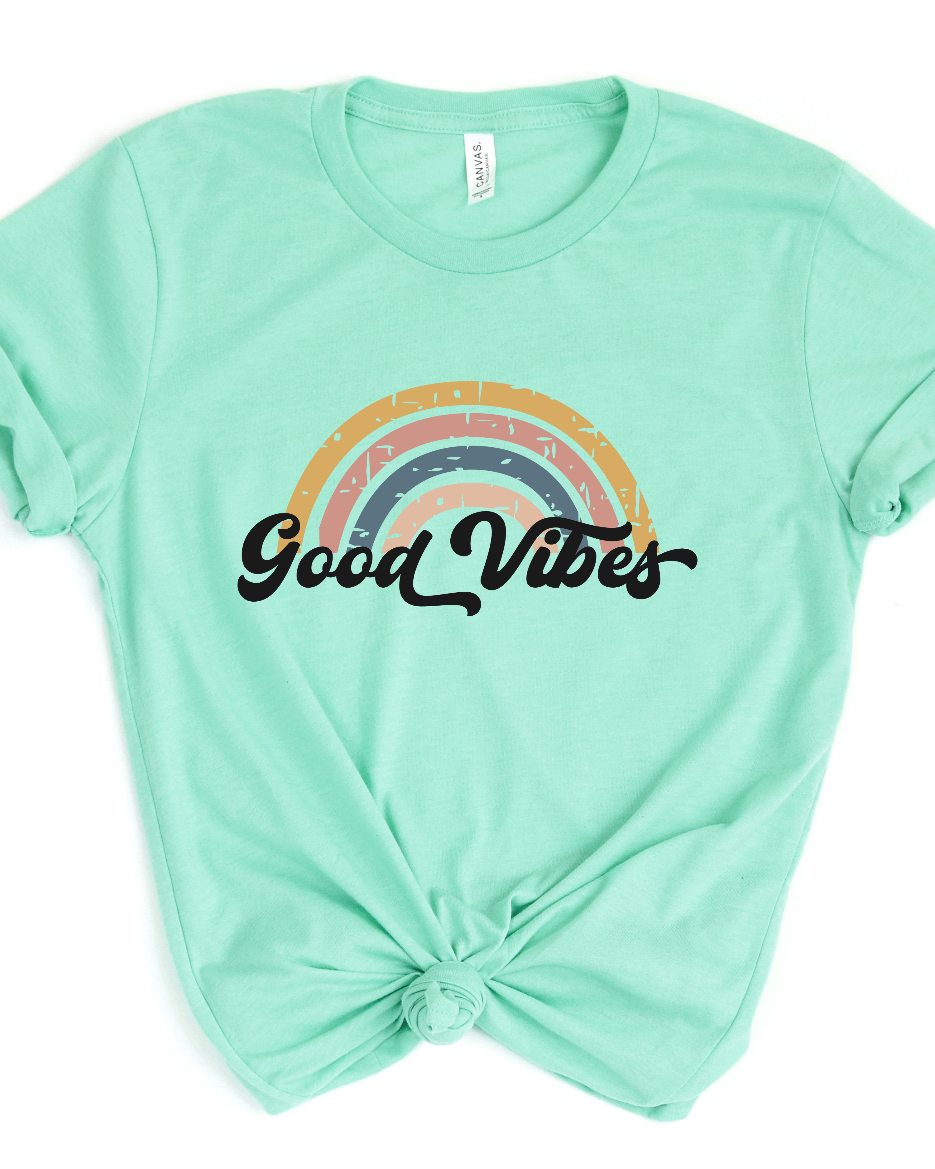 GOOD VIBES TEE(BELLA CANVAS)