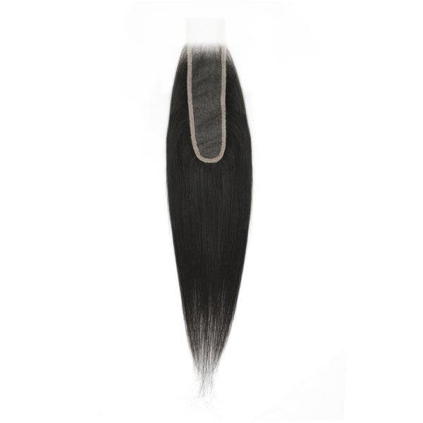 Yaki Straight 2x6 Transparent Lace Human Hair Closure