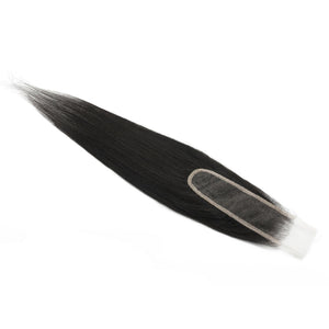 Yaki Straight 2x6 Transparent Lace Human Hair Closure
