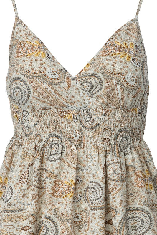 A line cami top Paisley by Lilou | Fleurcouture