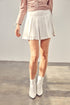 A Line Mini Skort WHITE S by Do + Be Collection | Fleurcouture