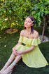 A Line Ruffle Dress SUNNY LIME S by Do + Be Collection | Fleurcouture