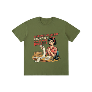 Icheckedmyreceipts,funny,sarcastic,retro,1950s,tee,tshirt
