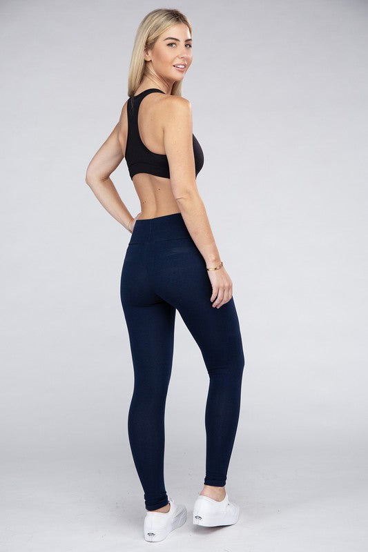 Active Leggings Featuring Concealed Pockets Leggings by Ambiance Apparel | Fleurcouture