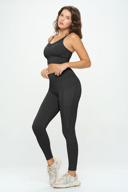 Activewear Set Top and Leggings by OTOS Active | Fleurcouture