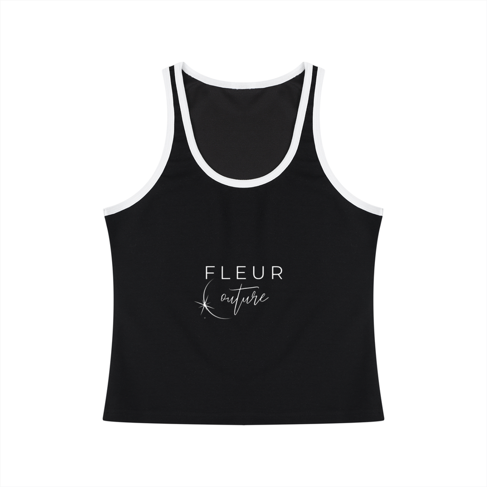 Women's Color Block Cropped Tank Top