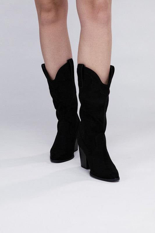 Akito Knee High Heel Boots by Fortune Dynamic | Fleurcouture