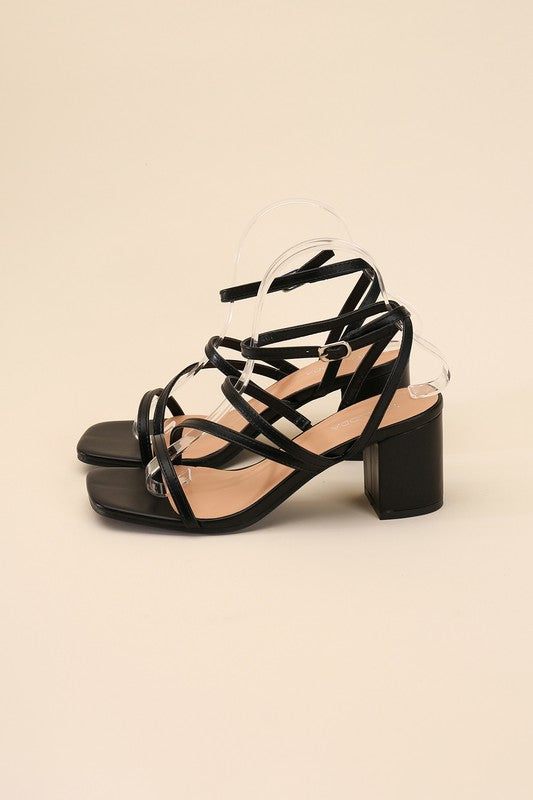 ALI-6 Strappy Low Heel by Top Guy Footwear | Fleurcouture