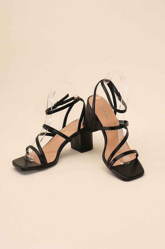 ALI-6 Strappy Low Heel by Top Guy Footwear | Fleurcouture