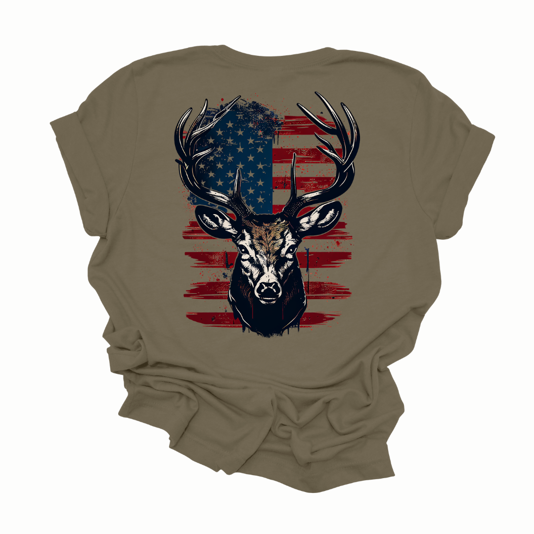 All American Hunter Graphic Tee Mens T-shirt by Tea Shirt Shoppe | Fleurcouture