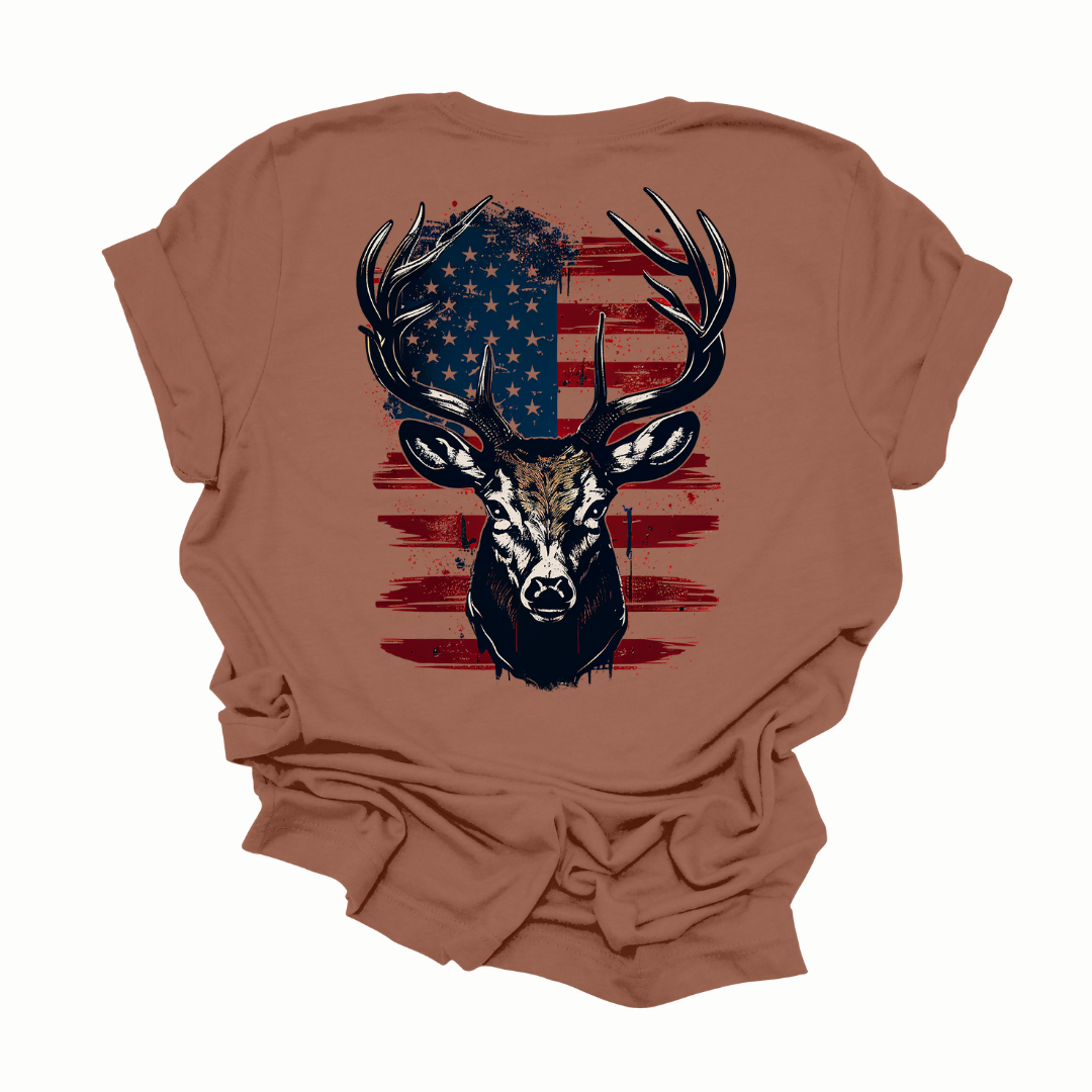 All American Hunter Graphic Tee Mens T-shirt by Tea Shirt Shoppe | Fleurcouture