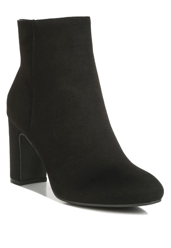 Alysia Block Heel Ankle Boots Black 5 by Rag Company | Fleurcouture