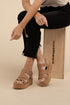 AMENDA-S Platform Sandal Wedge Coffee Nubuck 5.5 by Fortune Dynamic | Fleurcouture
