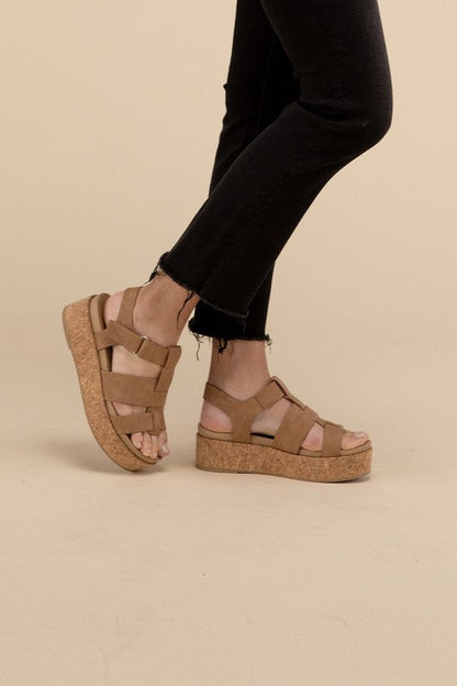 AMENDA-S Platform Sandal Wedge by Fortune Dynamic | Fleurcouture