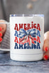 American Stack Bow Stainless Steel Cup White OS by Cali Boutique | Fleurcouture