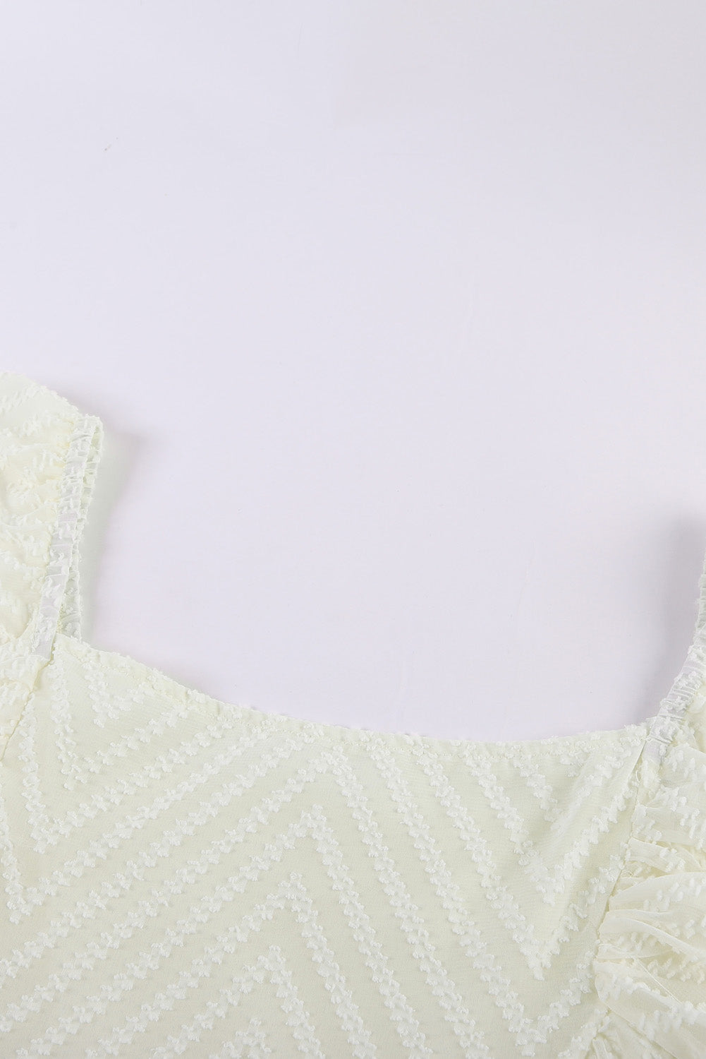 Apricot Square Neck Puff Sleeve Babydoll Mini Dress Apricot 100%Polyester Dresses/Mini Dresses by Fleurcouture | Fleurcouture