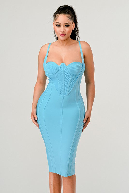 Athina corset bandage mini dress by Athina | Fleurcouture