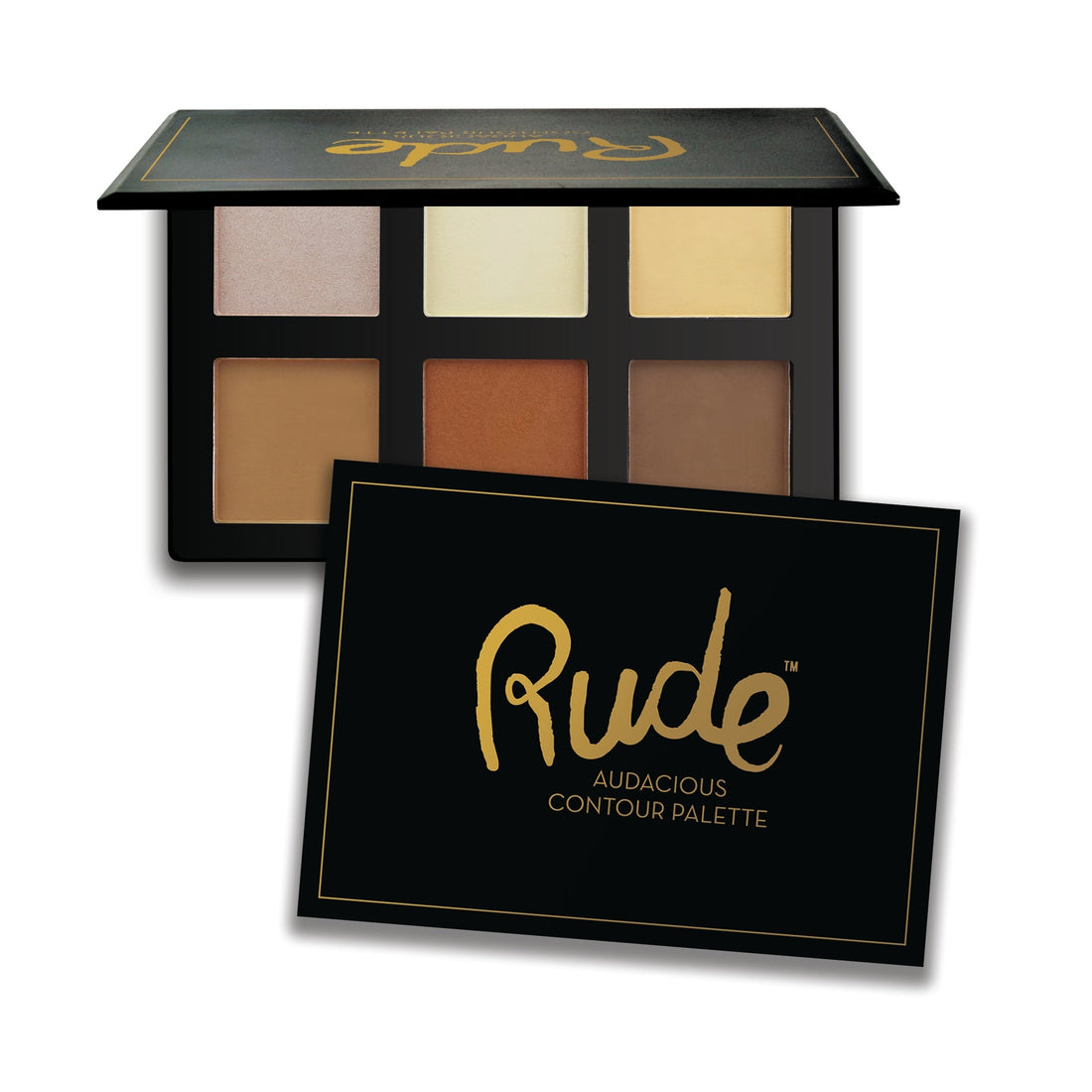 Audacious Contour Palette - Display Set, 12pcs Wholesale Set by Rude Cosmetics | Fleurcouture