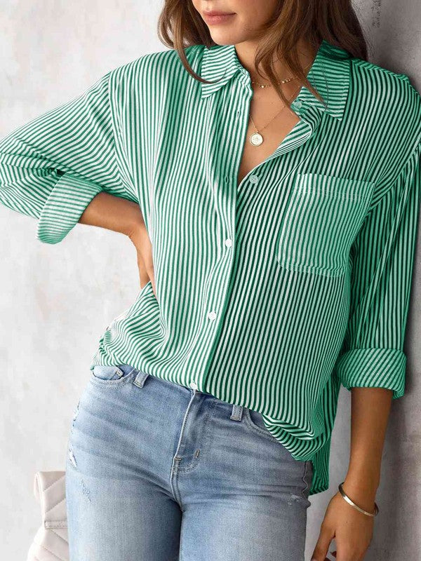 Aussie Collard Neck Shirt by ClaudiaG Apparel | Fleurcouture