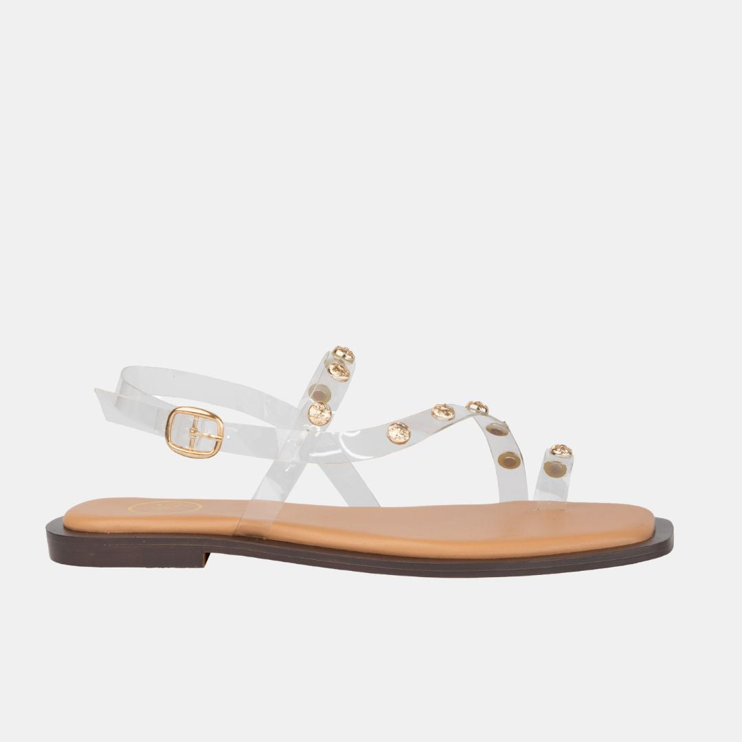 Ava 3 Clear 5 FLATS by MODAPASSO | Fleurcouture