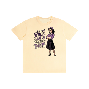 Imnotrude,imnotrudeijustsaywhatyourethinking,tee,tshirt,sarcastic,funny,retro,1950s