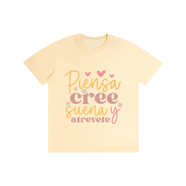 Piensacreesuena,latina,quotes,tee,tshirt