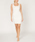 BAMBOO DOUBLE LAYRED TANK DRESS IVORY S by Fabina | Fleurcouture