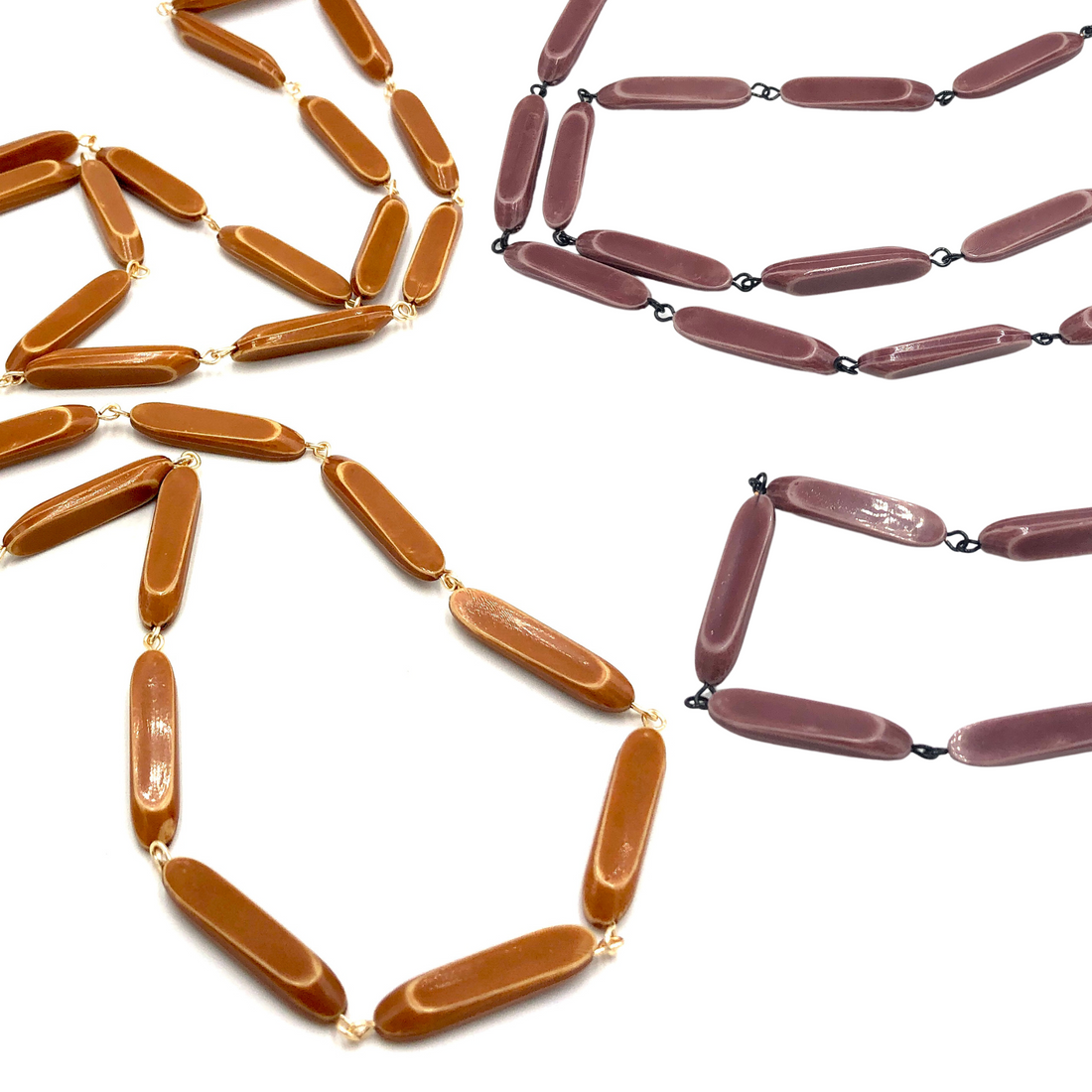 Bamboo Opera Rope Necklace Rosary Chain Rope Necklace by Leetie Lovendale | Fleurcouture