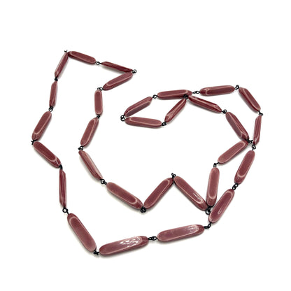 Bamboo Opera Rope Necklace Rosary Chain Rope Necklace by Leetie Lovendale | Fleurcouture