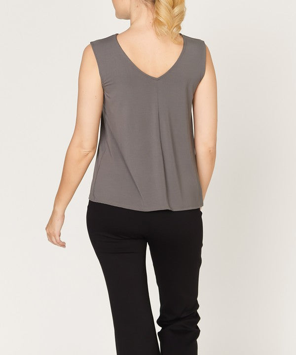 BAMBOO REVERSIBLE TANK CLASSIC by Fabina | Fleurcouture