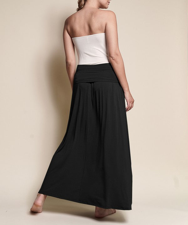 BAMBOO YOGA MAXI SKIRT by Fabina | Fleurcouture