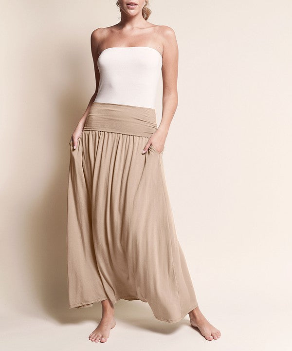 BAMBOO YOGA MAXI SKIRT by Fabina | Fleurcouture