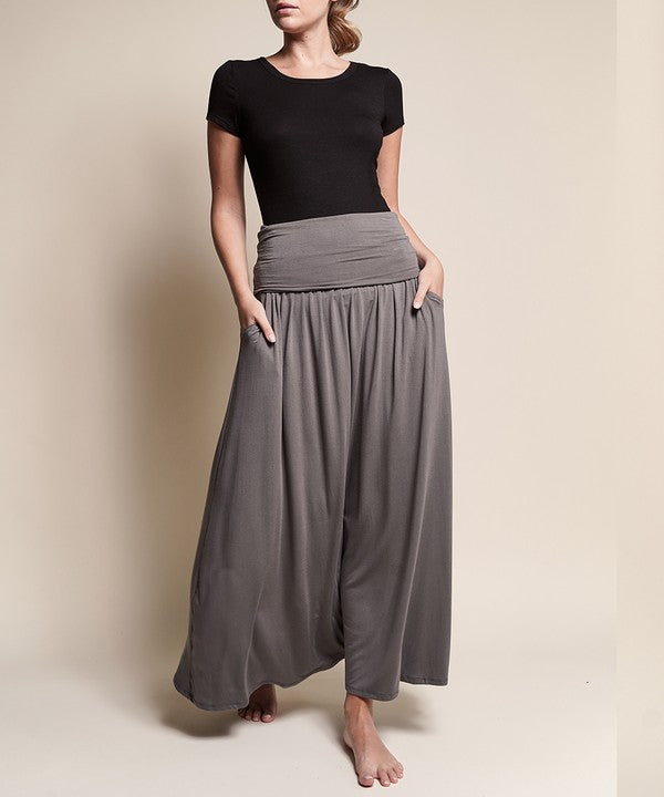 BAMBOO YOGA MAXI SKIRT by Fabina | Fleurcouture