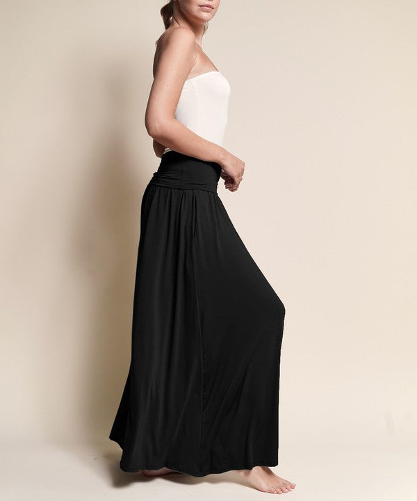 BAMBOO YOGA MAXI SKIRT by Fabina | Fleurcouture