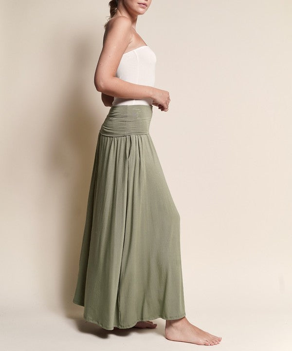 BAMBOO YOGA MAXI SKIRT by Fabina | Fleurcouture