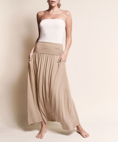 BAMBOO YOGA MAXI SKIRT by Fabina | Fleurcouture