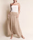 BAMBOO YOGA MAXI SKIRT TAUPE S by Fabina | Fleurcouture