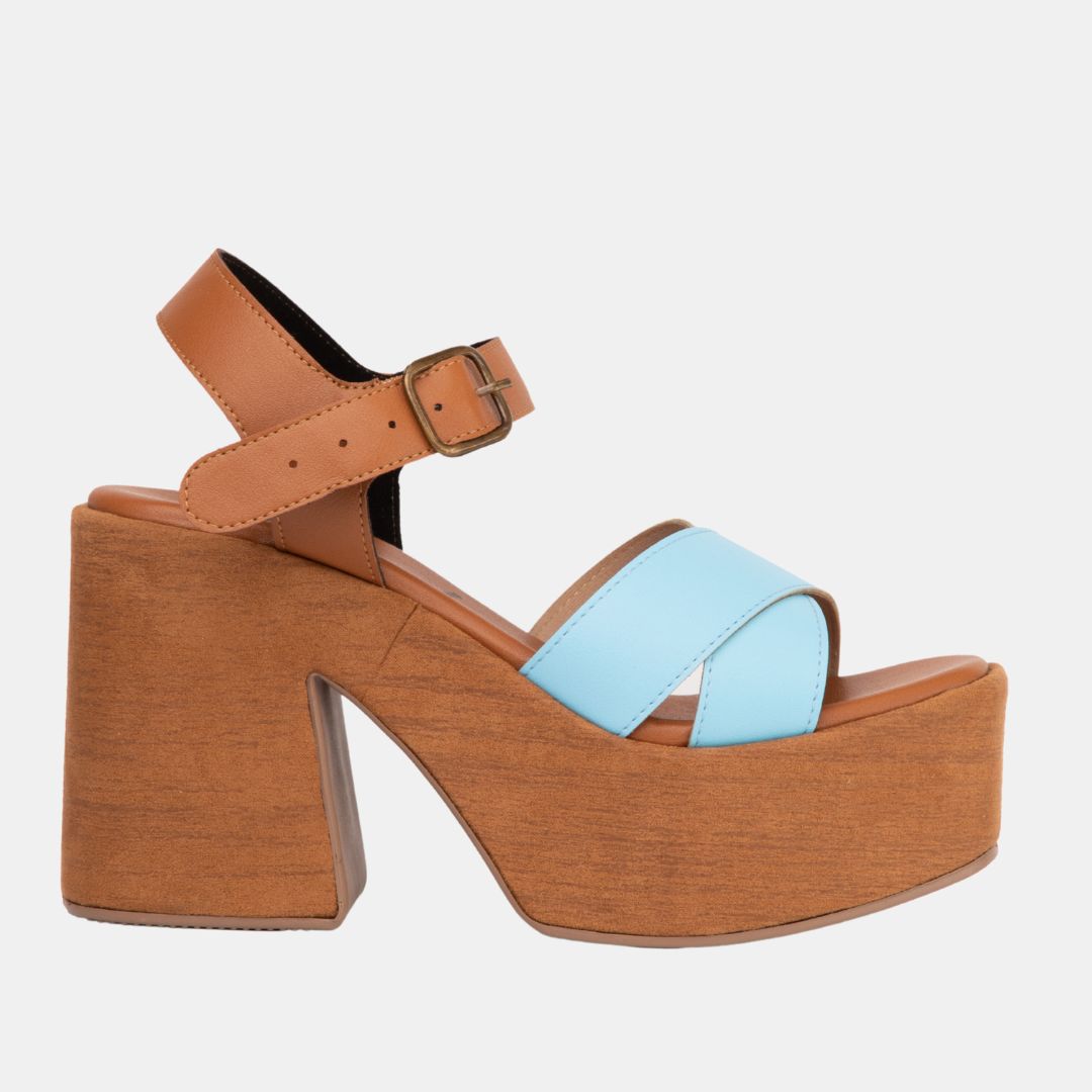 Barbie 3 5 Blue WEDGES by MODAPASSO | Fleurcouture