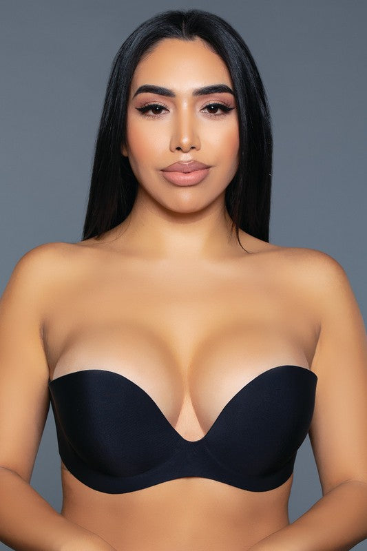 Barely Even There Bra Black A by BE WICKED | Fleurcouture