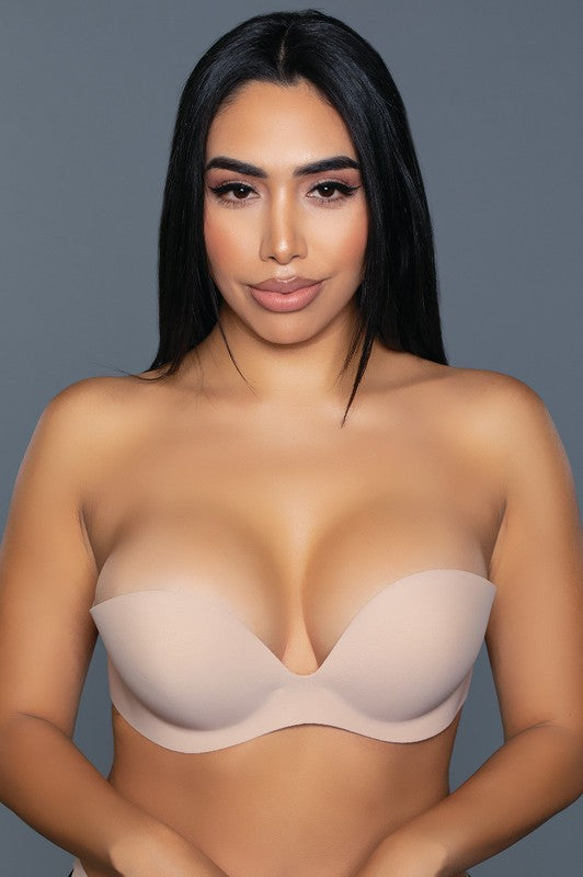 Barely Even There Bra Nude A by BE WICKED | Fleurcouture