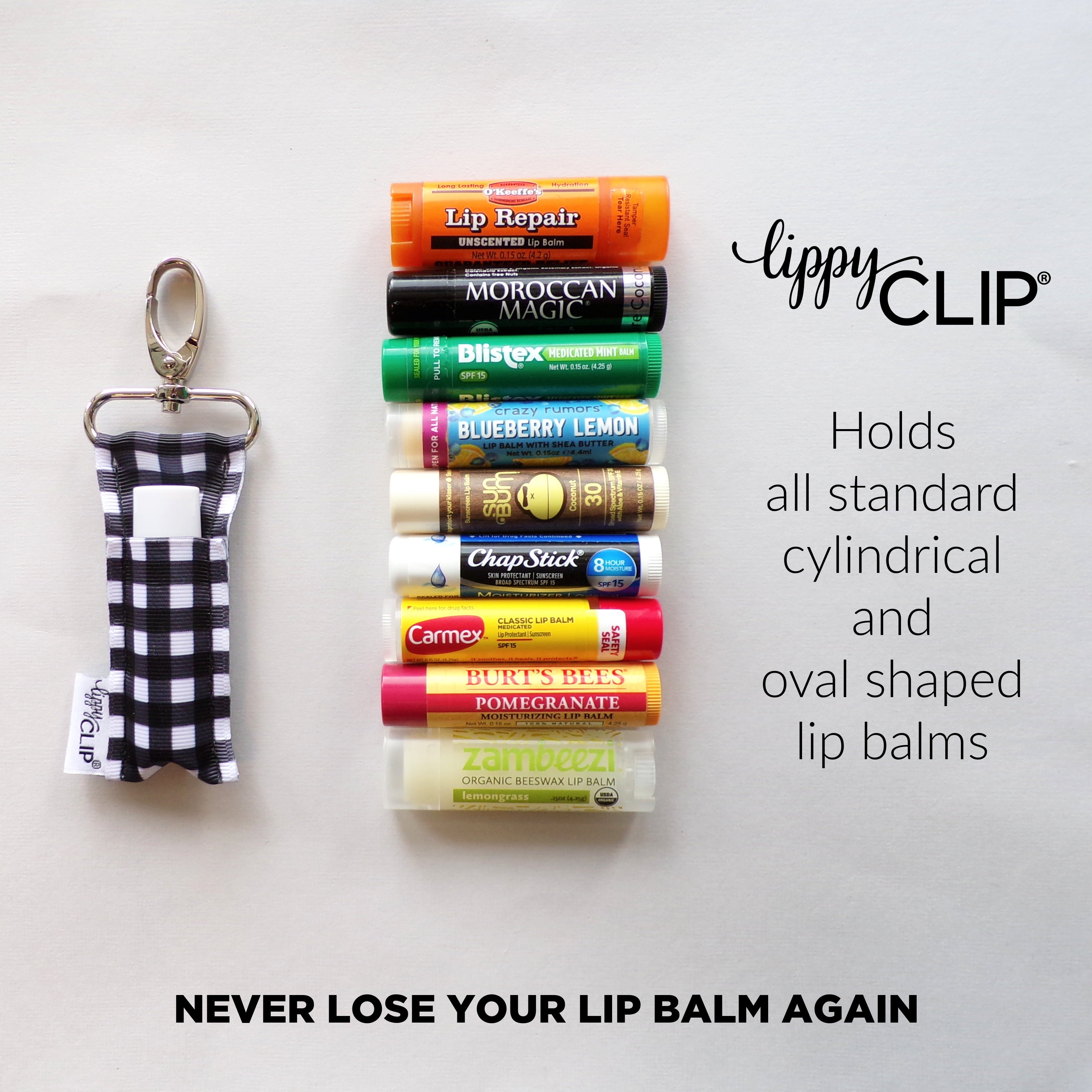 Baseball Love LippyClip® Lip Balm Holder Retail by LippyClip® | Fleurcouture