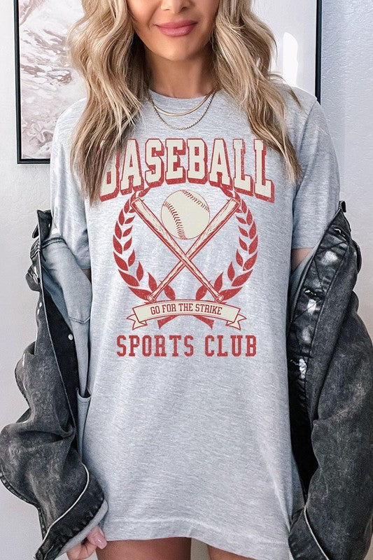 Baseball Sports Club Graphic T Shirts ATHLETIC HEATHER S by Color Bear | Fleurcouture