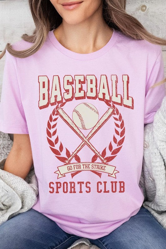 Baseball Sports Club Graphic T Shirts LILAC S by Color Bear | Fleurcouture