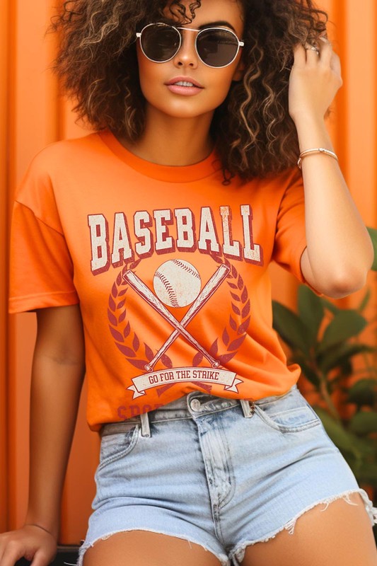 Baseball Sports Club Graphic T Shirts ORANGE S by Color Bear | Fleurcouture