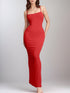 Basic Bae Built-In Shapewear Sleeveless Maxi Dress Red S Shaping Bodysuits by Trendsi | Fleurcouture