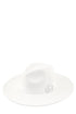 Basic CG Charm Fedora Hat WHITE OS by ICCO ACCESSORIES | Fleurcouture